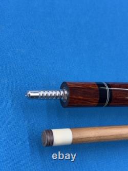Jacoby Custom Pool Cue Kw 12.75mm 29 Shaft Olivewood Coco And Malachite Radial