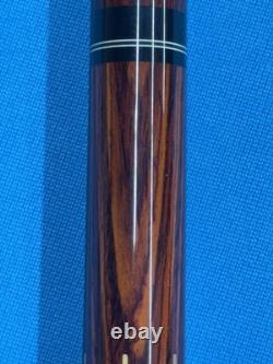 Jacoby Custom Pool Cue Kw 12.75mm 29 Shaft Olivewood Coco And Malachite Radial