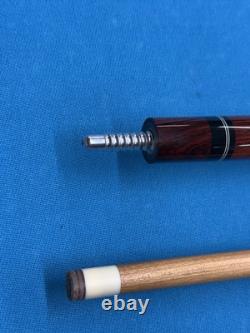 Jacoby Custom Pool Cue Kw 12.75mm 29 Shaft Olivewood Coco And Malachite Radial