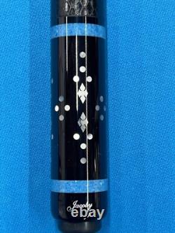 Jacoby Custom Pool Cue Leather Mother Of Pearl Sharp Points 12.75mm 29 Shaft
