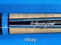 Jacoby Custom Pool Cue Leather Mother Of Pearl Sharp Points 12.75mm 29 Shaft