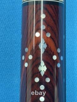 Jacoby Custom Pool Cue Leather Wrap Radial Mother Of Pearl 11.75mm 29 Kw Shaft
