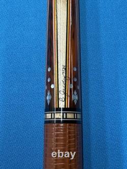Jacoby Custom Pool Cue Leather Wrap Radial Mother Of Pearl 11.75mm 29 Kw Shaft
