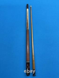 Jacoby Custom Pool Cue Leather Wrap Radial Mother Of Pearl 11.75mm 29 Kw Shaft