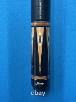 Jacoby Custom Pool Cue''butt Only'' Leather Wrap Tulip Pin Is Radial