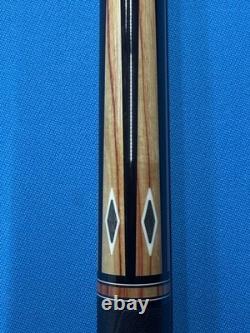 Jacoby Custom Pool Cue''butt Only'' Leather Wrap Tulip Pin Is Radial