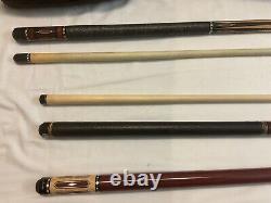 Jacoby Custom Pool Cue made from Birdseye Maple and African Purple Heart Wood