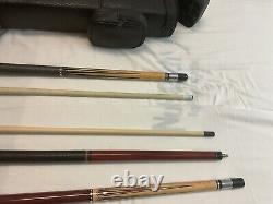 Jacoby Custom Pool Cue made from Birdseye Maple and African Purple Heart Wood