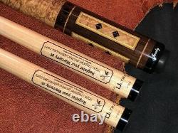 Jacoby Gambler Pool Cue With Jacoby Edge Ultra Pro Hybrid Shafts. Brazilian RW