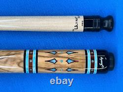 Jacoby Pool Cue 0424-14 Coco Olivewood Larimar Ultra Pro 12.75mm 29 8 Ext. Qr