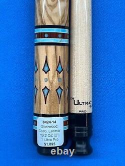 Jacoby Pool Cue 0424-14 Coco Olivewood Larimar Ultra Pro 12.75mm 29 8 Ext. Qr