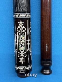 Jacoby Pool Cue 30butt 12.75mm 30diveney Dark Roast Kw Abalone Juma Blackwood