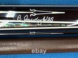 Jacoby Pool Cue 30butt 12.75mm 30diveney Dark Roast Kw Abalone Juma Blackwood