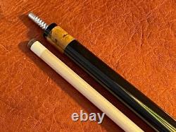 Jacoby Pool Cue With Jacoby Edge Ultra Pro Hybrid Shaft Wrap-less Hickory Burl