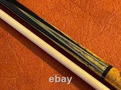 Jacoby Pool Cue With Jacoby Edge Ultra Pro Hybrid Shaft Wrap-less Hickory Burl