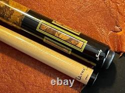 Jacoby Pool Cue With Jacoby Edge Ultra Pro Hybrid Shaft Wrap-less Hickory Burl