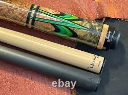 Jacoby Pool Cue With2 Jacoby Shafts 1 Black Carbon Fiber & 1 Ultra Pro Wrap-less