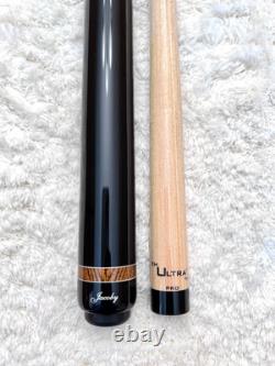 Jacoby Pool Cue with 11.75 or 12.75 Pro Shaft (Ebony & Bocote) FREE CASE & CAPS