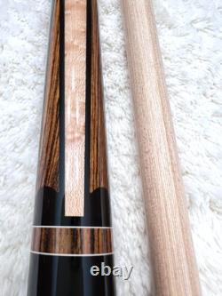 Jacoby Pool Cue with 11.75 or 12.75 Pro Shaft (Ebony & Bocote) FREE CASE & CAPS