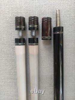 Jazz Custom Ebony Pool Cue -SW Style Hi/Low Sharp Points 3x8/11 READ DESCRIPTION