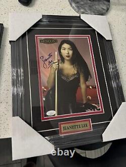 Jeanette Lee Signed Photo JSA Auto Custom Framed Billiards Pool