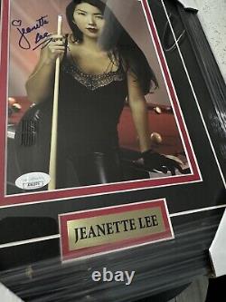 Jeanette Lee Signed Photo JSA Auto Custom Framed Billiards Pool