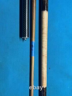 Jeffrey Tucker Custom Wenge/Curly Maple Pool Cue, 30 KW Shaft, 3/8X10 Joint