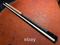Jerry Olivier Custom 4 Point Pool Cue With One Shaft. Linen Wrapped Cue