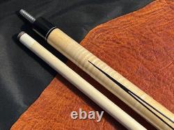 Jerry Olivier Custom 4 Point Pool Cue With One Shaft. Linen Wrapped Cue