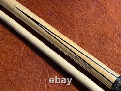 Jerry Olivier Custom 4 Point Pool Cue With One Shaft. Linen Wrapped Cue
