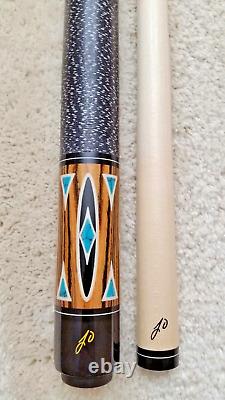 Jerry Olivier Custom Pool Cue GEN-18-14 B, Floating Inlays, FREE HARD CASE