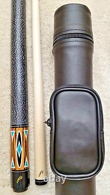 Jerry Olivier Custom Pool Cue GEN-18-14 B, Floating Inlays, FREE HARD CASE