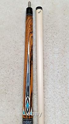 Jerry Olivier Custom Pool Cue GEN-18-14 B, Floating Inlays, FREE HARD CASE