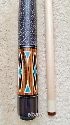 Jerry Olivier Custom Pool Cue GEN-18-14 B, Floating Inlays, FREE HARD CASE