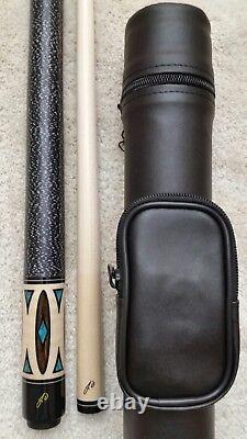 Jerry Olivier Custom Pool Cue, GEN-18-14, Floating Points, FREE HARD CASE