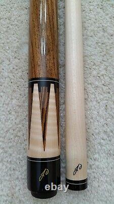 Jerry Olivier Custom Pool Cue, JO-18-12 B, 12 Bocote Points, FREE HARD CASE