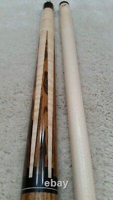 Jerry Olivier Custom Pool Cue, JO-18-12 B, 12 Bocote Points, FREE HARD CASE