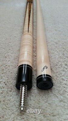 Jerry Olivier Custom Pool Cue, JO-18-12 B, 12 Bocote Points, FREE HARD CASE