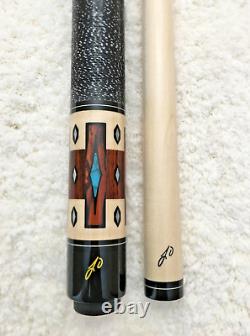 Jerry Olivier Custom Pool Cue JO-18-15, Cocobolo & Turquoise, FREE HARD CASE