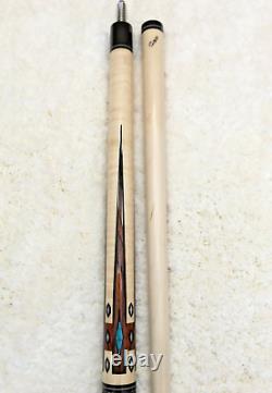 Jerry Olivier Custom Pool Cue JO-18-15, Cocobolo & Turquoise, FREE HARD CASE