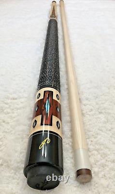 Jerry Olivier Custom Pool Cue JO-18-15, Cocobolo & Turquoise, FREE HARD CASE