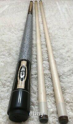 Jerry Olivier Custom Pool Cue The Cross Mother Of Peal Cross Inlays, FREE CASE