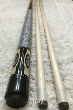 Jerry Olivier Custom Pool Cue The Cross Mother Of Peal Cross Inlays, FREE CASE