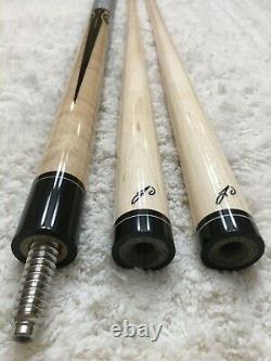 Jerry Olivier Custom Pool Cue The Cross Mother Of Peal Cross Inlays, FREE CASE