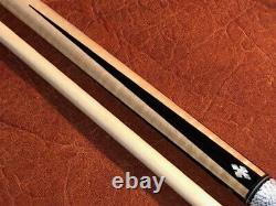 Jerry Olivier Custom Pool Cue With One Shaft. Linen Wrapped Cue