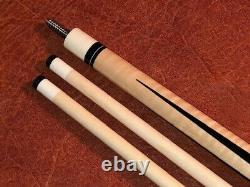 Jerry Olivier Custom Pool Cue With Two Shafts. Linen Wrapped Cue. Signed