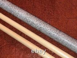 Jerry Olivier Custom Pool Cue With Two Shafts. Linen Wrapped Cue. Signed