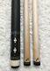 Jerry Olivier Custom Pool Cue With 2 Shafts Ebony 4 Point Cue Free Hard Case