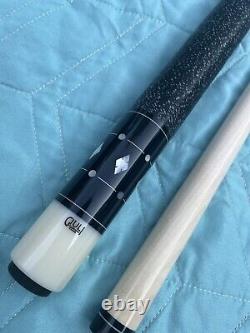 Jet Black Pool Cue With Super Sharp Maple Points By Carl Giuli Custom Pool Cues