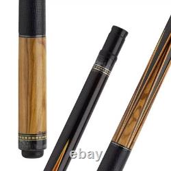 Jim Pierce Custom Cue Ebony/Olivewood 3/8-10 thread Billiard Pool stick